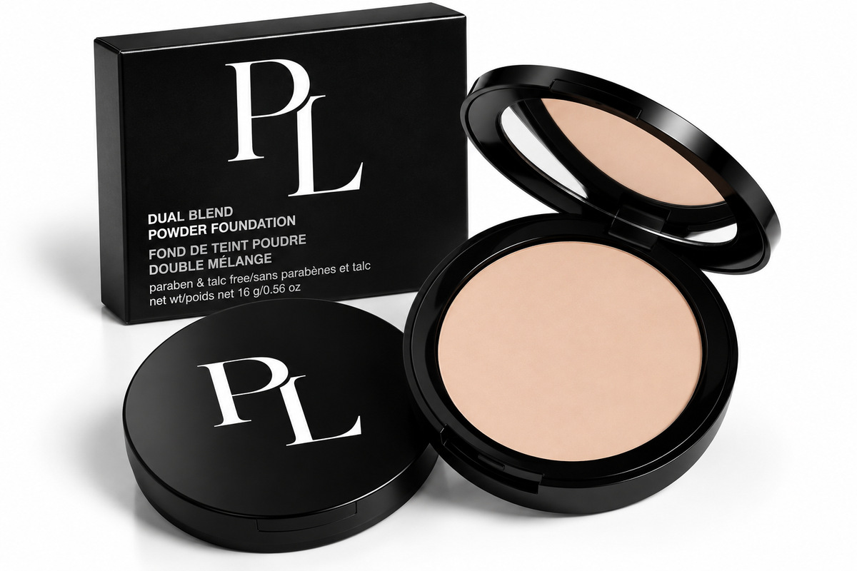 Dual Blend Powder Foundation - Malibu LuxuryBlackPowderCompactDisplay
