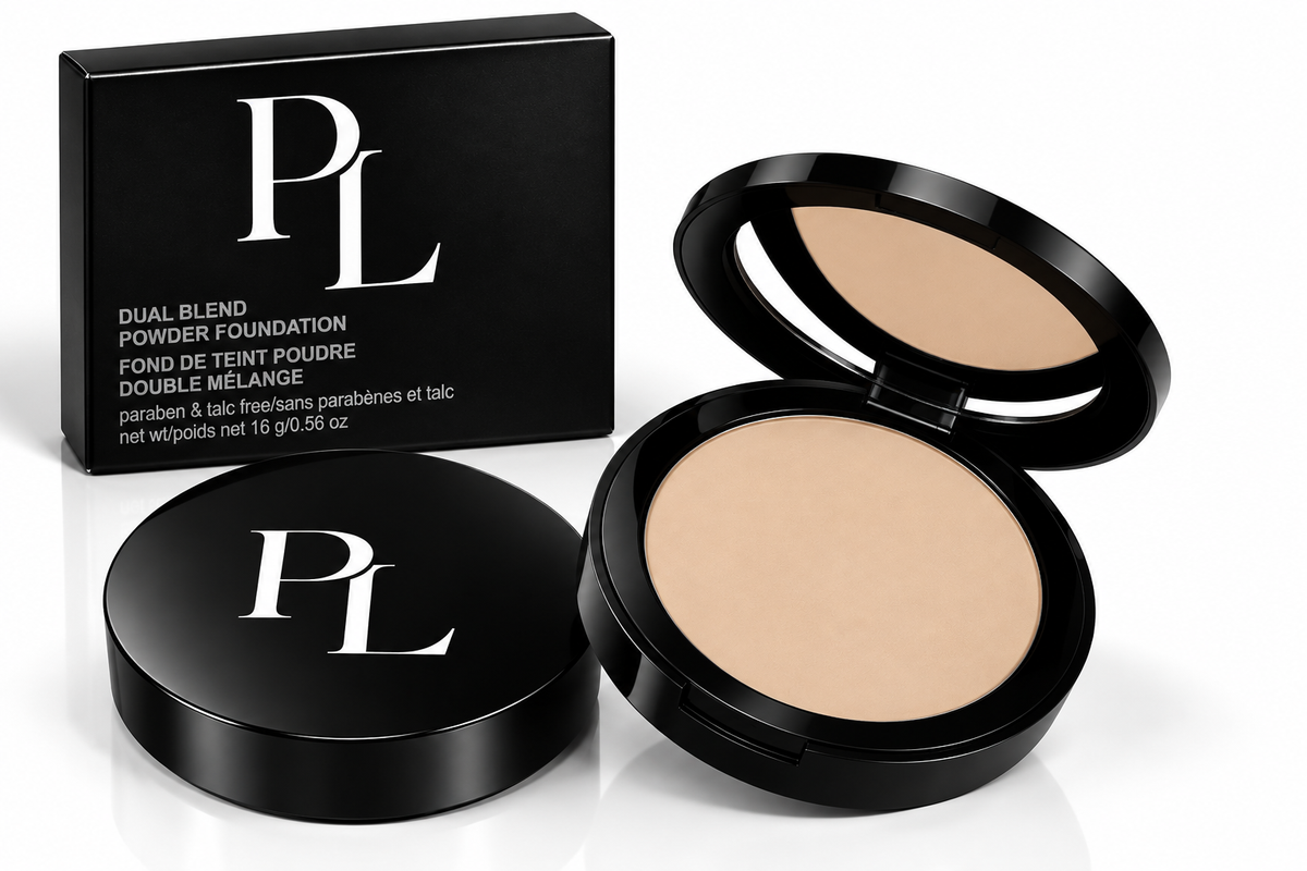 Dual Blend Powder Foundation - Bisque LuxuryBlackPowderCompactStillLife