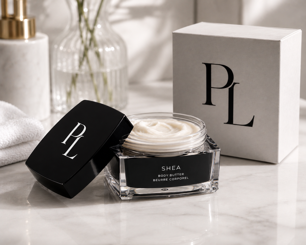 Shea Body Butter LuxurySheaBodyButterDisplay