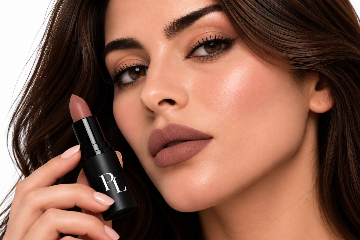 Matte Lipstick - Moxie MauveNudeLipstickBeautyPortrait