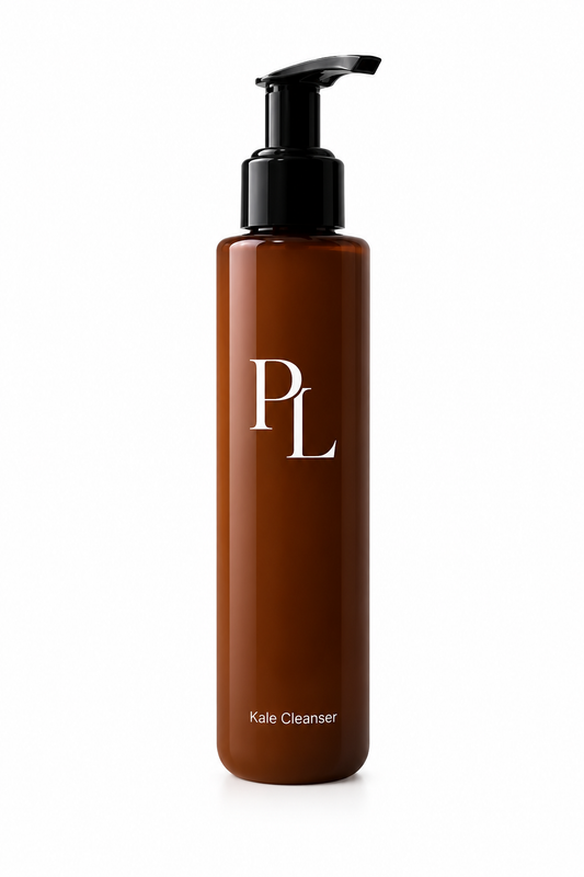 Kale Hydrating Facial Cleanser Minimalcosmeticbottleonwhitebackdrop