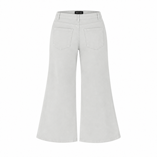 The Vintage-Wash High-Rise Flare Jeans MinimalistPoshLanaWide-LegJeans