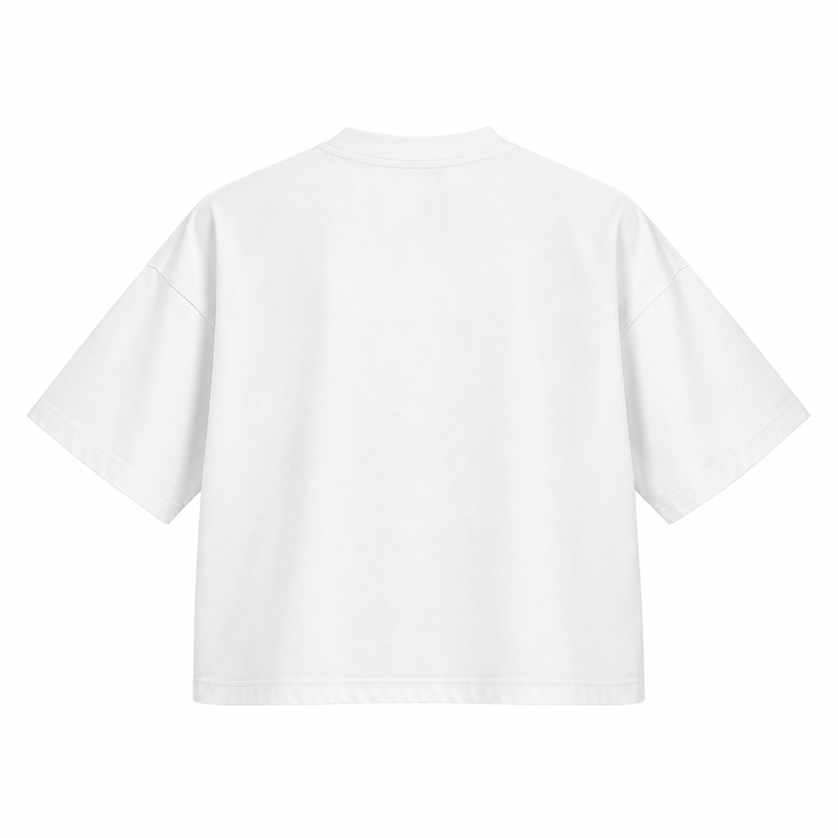 The Boxy Heavyweight White Cotton Tee MinimalistWhiteOversizedT-ShirtBack