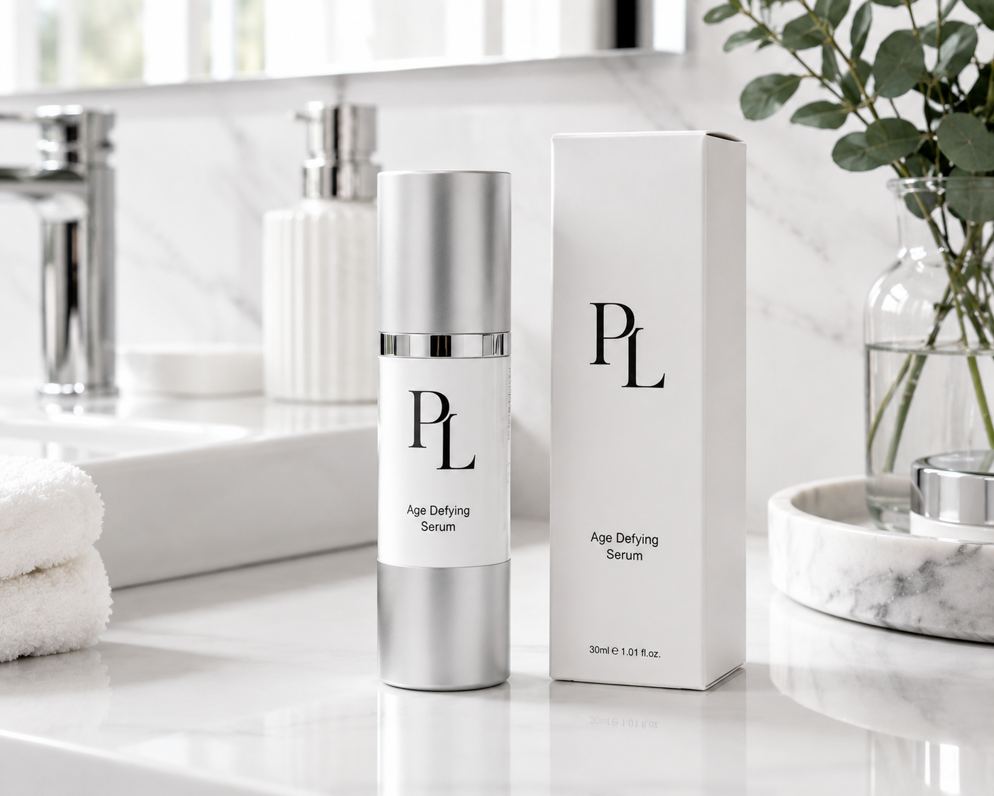 Firming & Hydrating Face Serum | Squalane + Hyaluronic Acid Minimalistbathroomserumdisplay