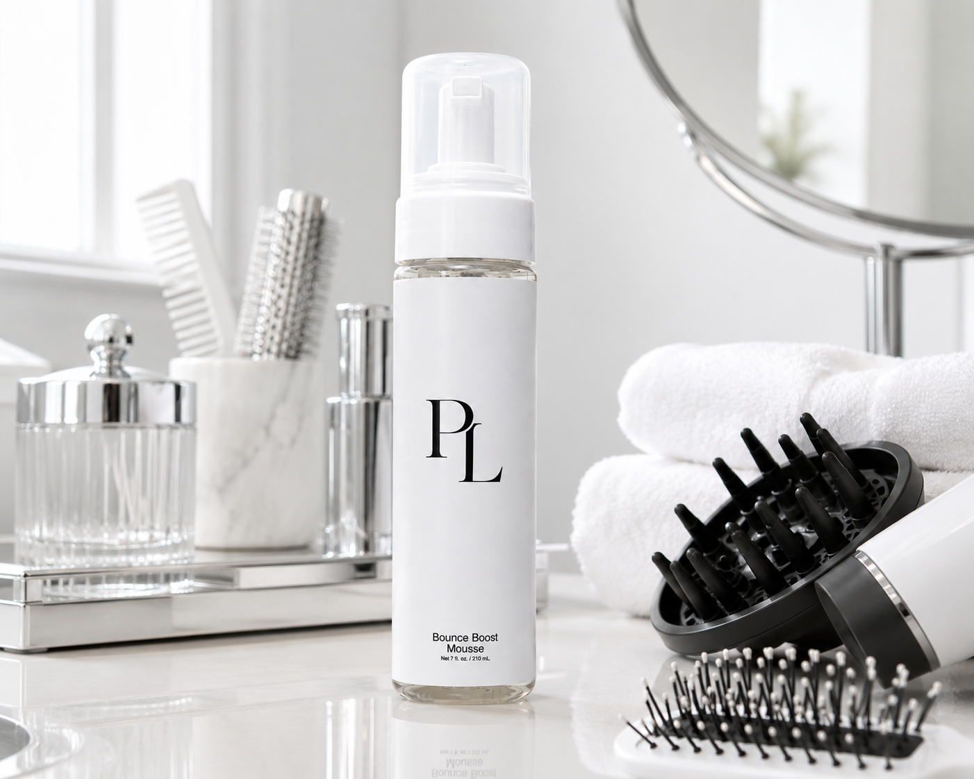 Bounce Boost Mousse Minimalistbathroomvanitywithstylingtools