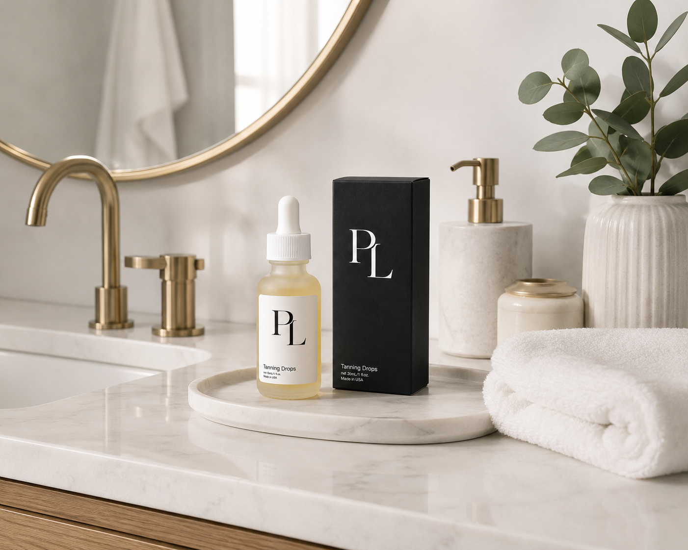 Self-Tanning Drops | Buildable Face & Body Glow Minimalistbathvanitywithskincareitems