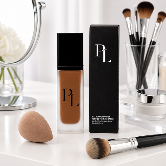 Foundation - Rich Caramel Minimalistbeautysetupwithfoundation_1c480945-7e2d-4025-a3bf-fe678b6f7567