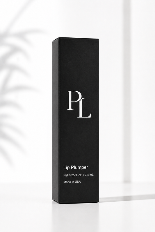 Lip Plumping Gloss Minimalistcosmeticpackagingonwhitesurface