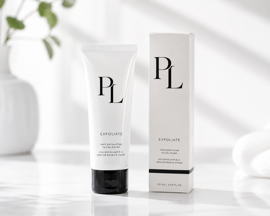 Mint Exfoliating Facial Polish | Gentle Smoothing Face Scrub Minimalistcosmeticstilllifeshot