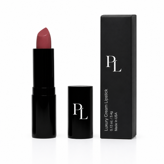 Luxury Cream Lipstick - Rambling Rose Minimalistlipstickandpackagingarrangement