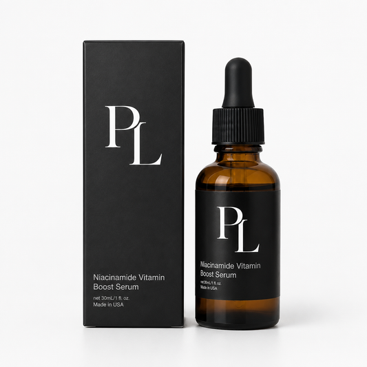 Niacinamide Vitamin Boost Serum Minimalistproductshotwithserumandbox