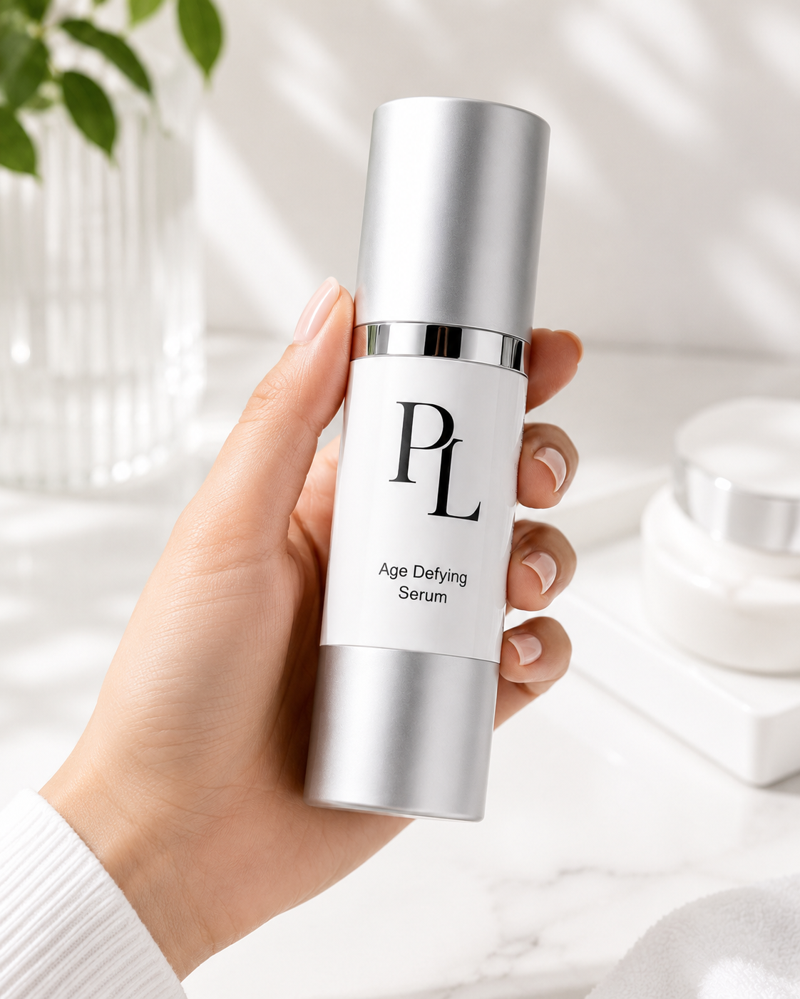 Firming & Hydrating Face Serum | Squalane + Hyaluronic Acid Modernskincareseruminserenesetting