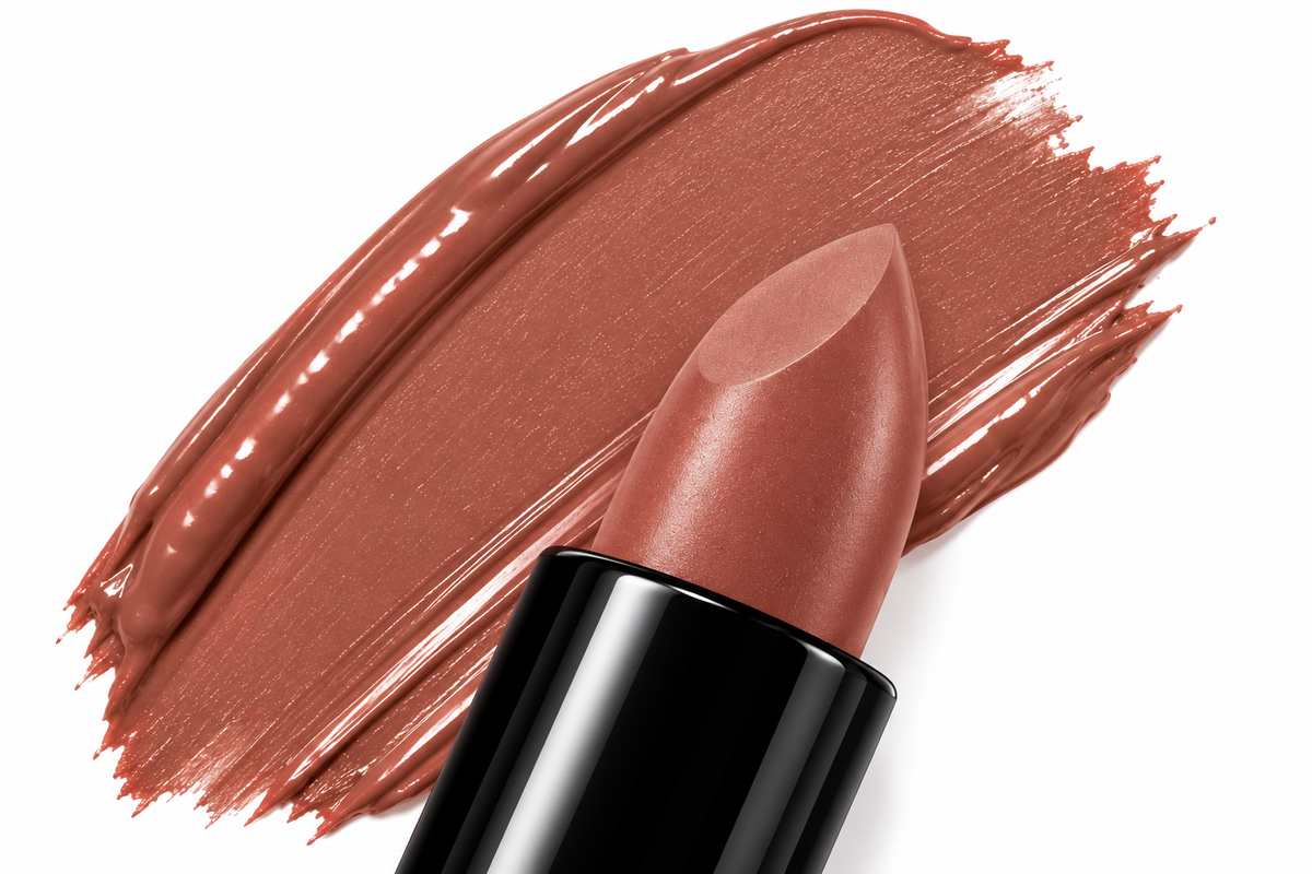 Lipstick - Au Naturel NudeRoseLipstickwithCreamySwatch