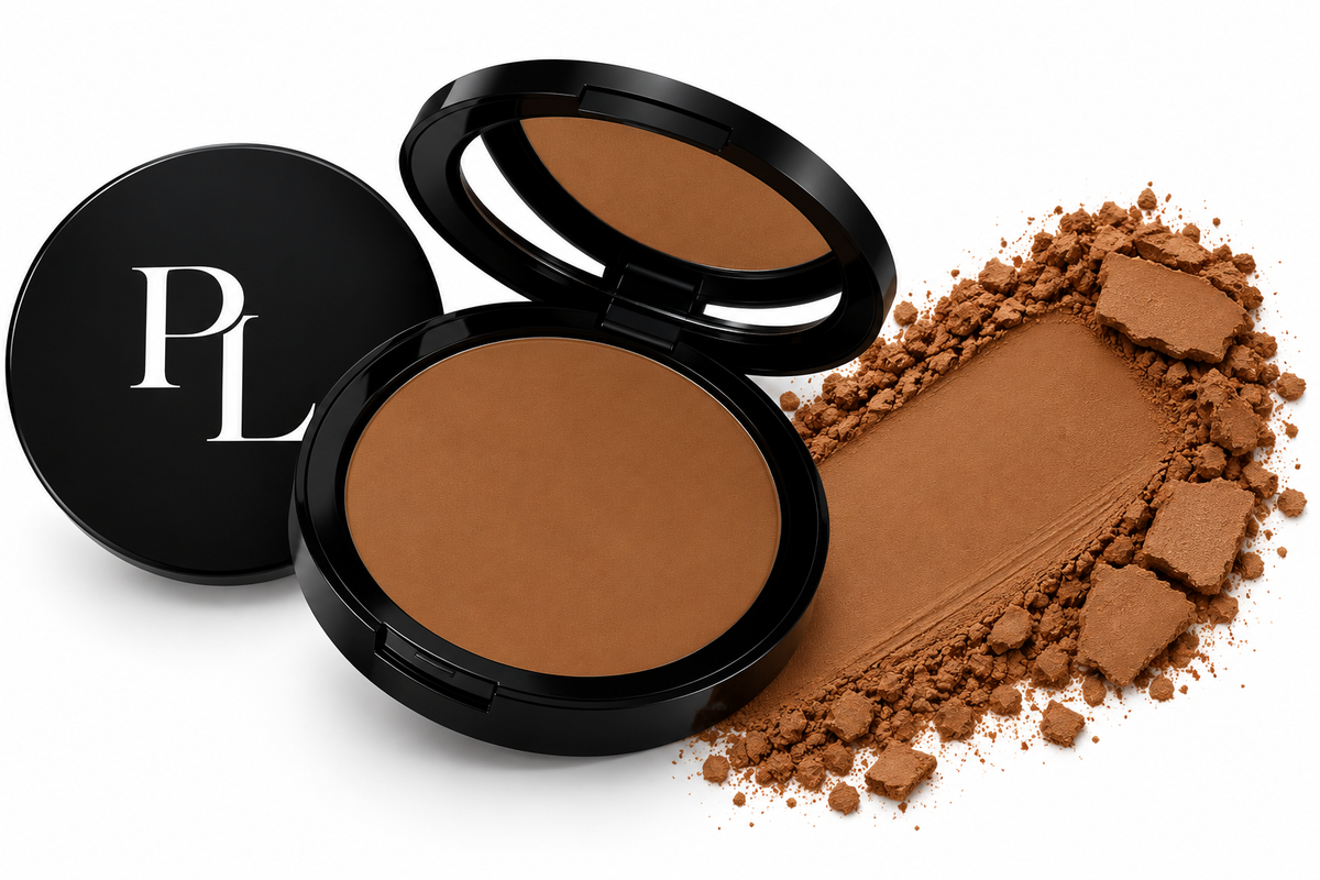 Dual Blend Powder Foundation - Gingerbread OpenBronzedPowderCompactwithCrushedTexture