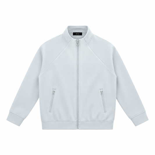 The Structured Stand-Collar Track Jacket Light Blue PaleBlueTrackJacketProductShot
