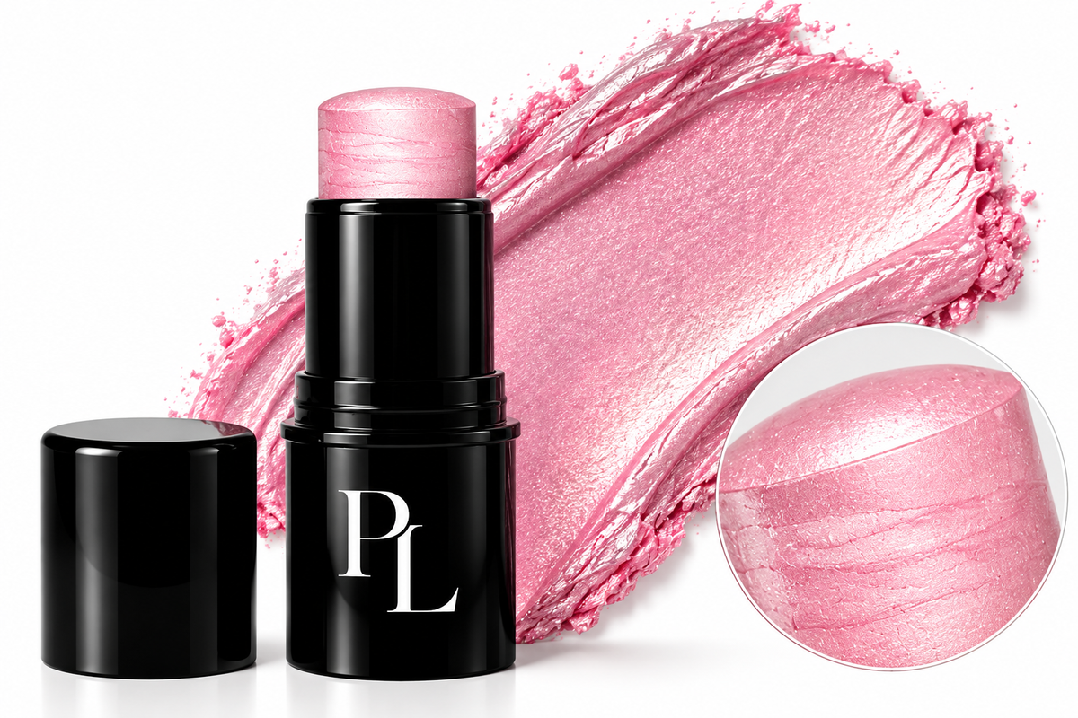 Highlighter Stick - Pink Lights PearlescentPinkHighlighterShowcase