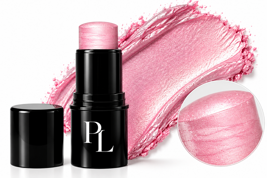 Highlighter Stick - Pink Lights PearlescentPinkHighlighterShowcase