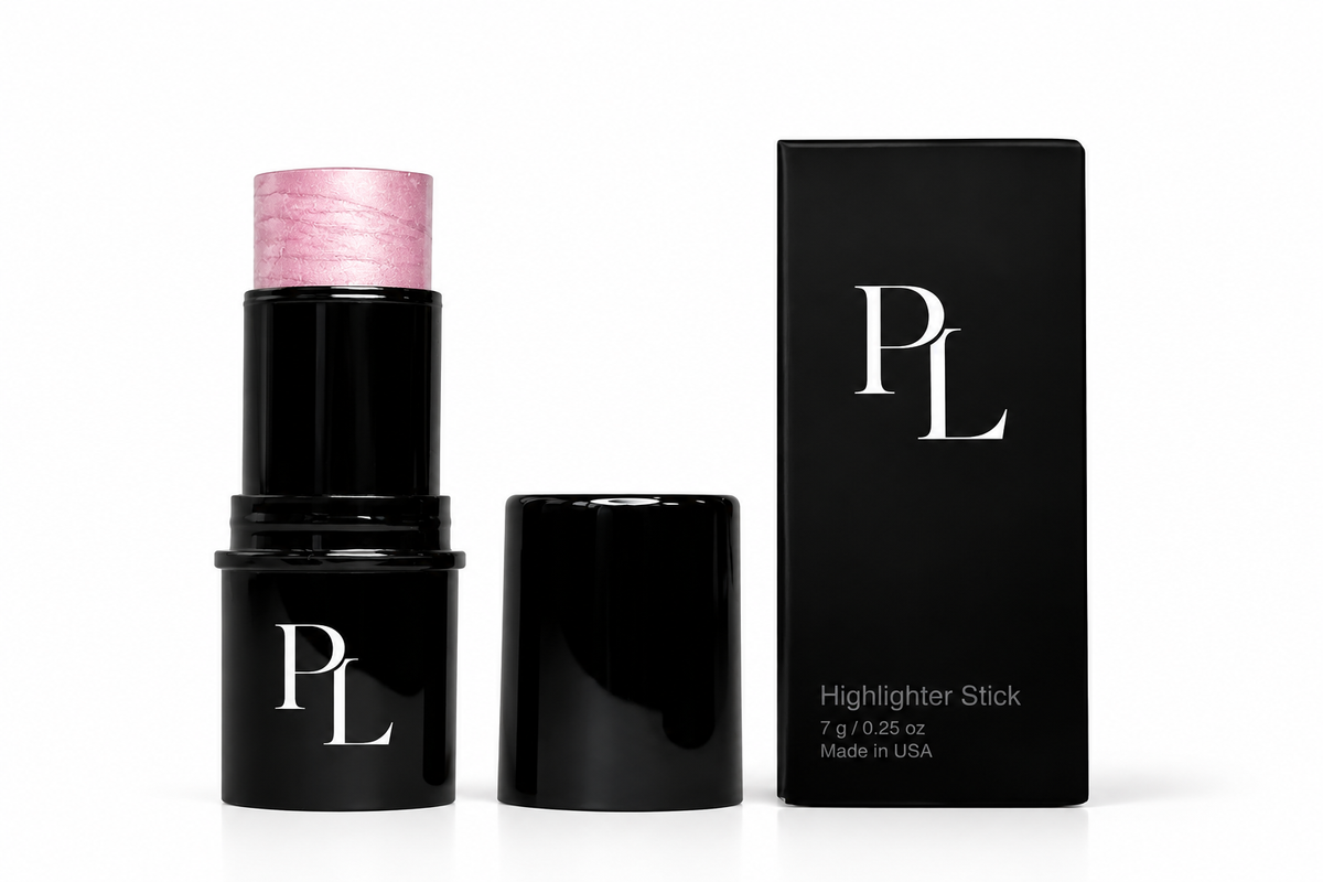 Highlighter Stick - Pink Lights PinkHighlighterStickandPackaging