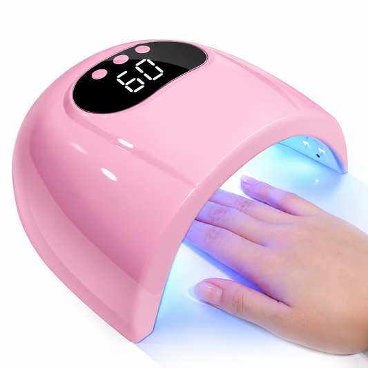 UV LED Nail Lamp with Smart Sensor PinkLEDNailLampwithHand