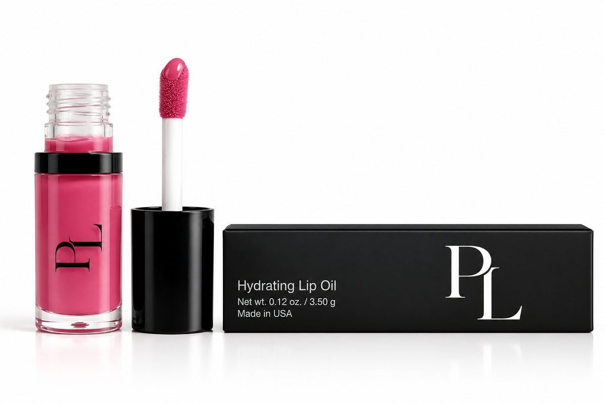 Hydrating Lip Oil - Sheer Hot Pink PinkLipOilProductDisplay