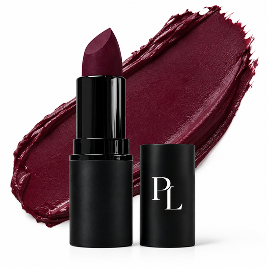 Matte Lipstick - Shiraz PlumLipstickandSwatchStudioAd