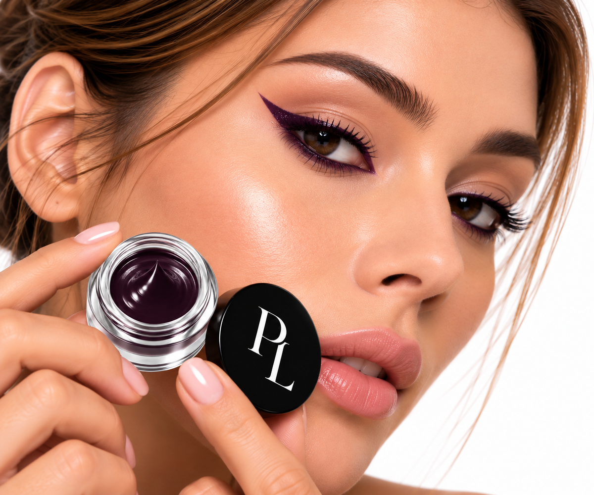 Gel Eyeliner - Eggplant Plum_Winged_Liner_Beauty_Portrait