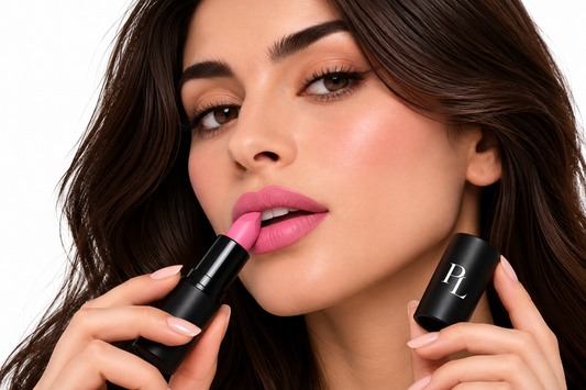 Matte Lipstick - Mod PolishedPinkLipstickApplication