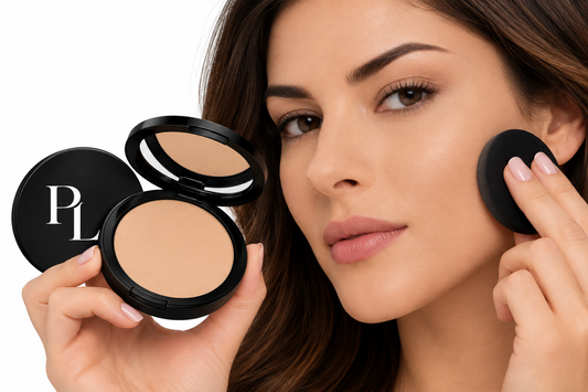 Dual Blend Powder Foundation - Breeze PolishedPowderApplicationPortrait