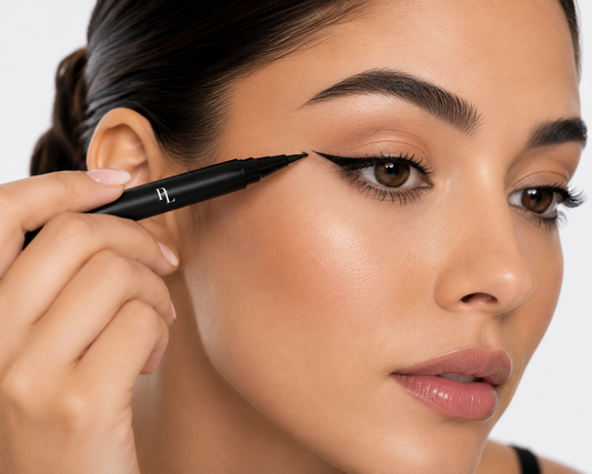 Dual Tip Eye Definer Pen Precisioneyelinerapplicationclose-up