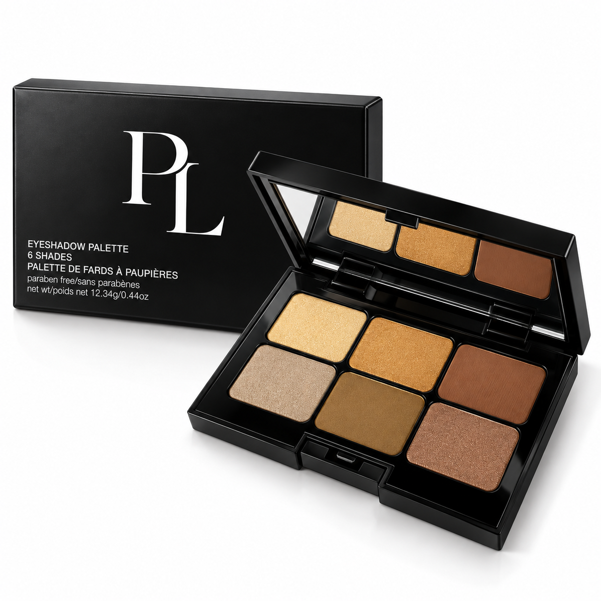 Eyeshadow Palette - Caramel Kiss PremiumBlackEyeshadowPalette