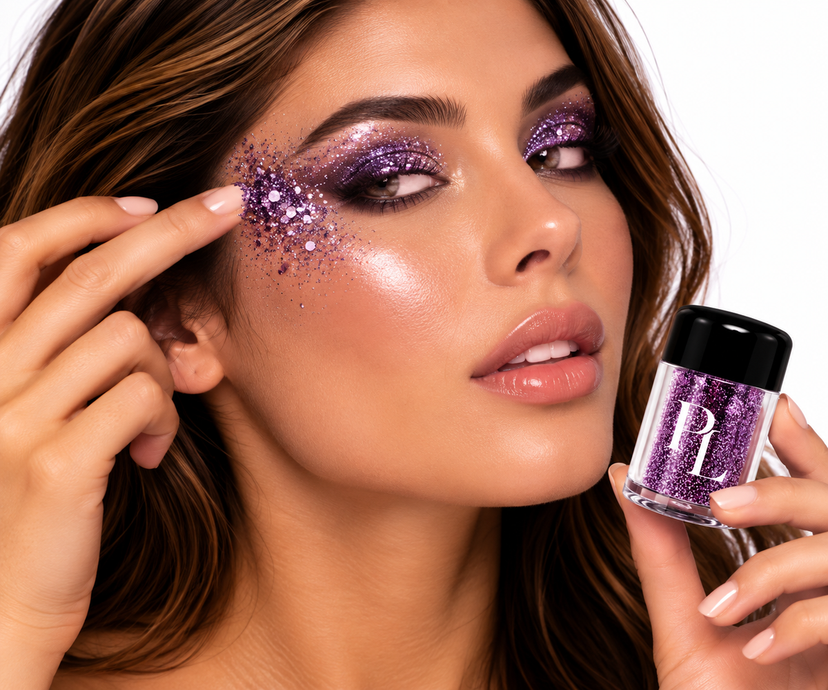 Glitter Dust - Amethyst Purple_Glitter_Beauty_Editorial