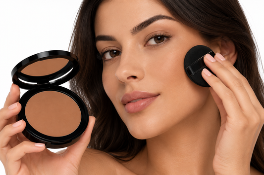 Dual Blend Powder Foundation - Walnut RadiantBeautyPowderApplication