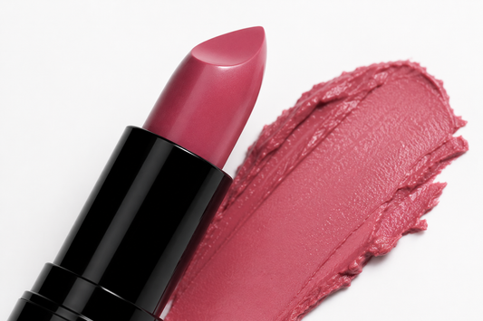 Luxury Cream Lipstick - Magical Mauve Rosypinklipstickandcreamyswatch