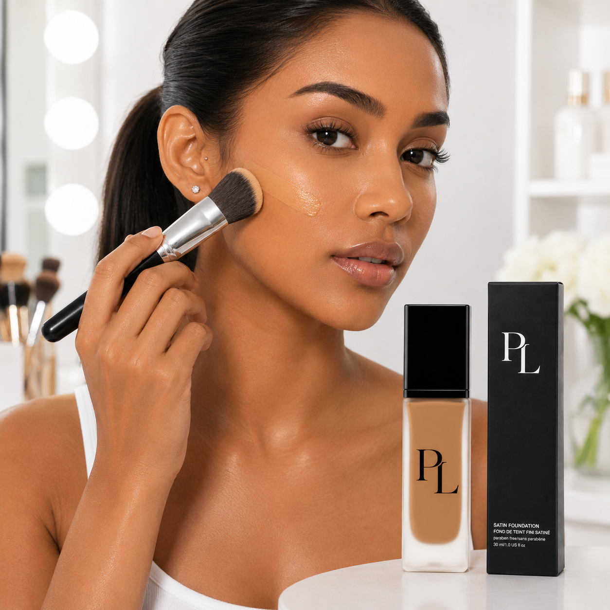 Liquid Foundation Satinfoundationapplicationinbeautystudio