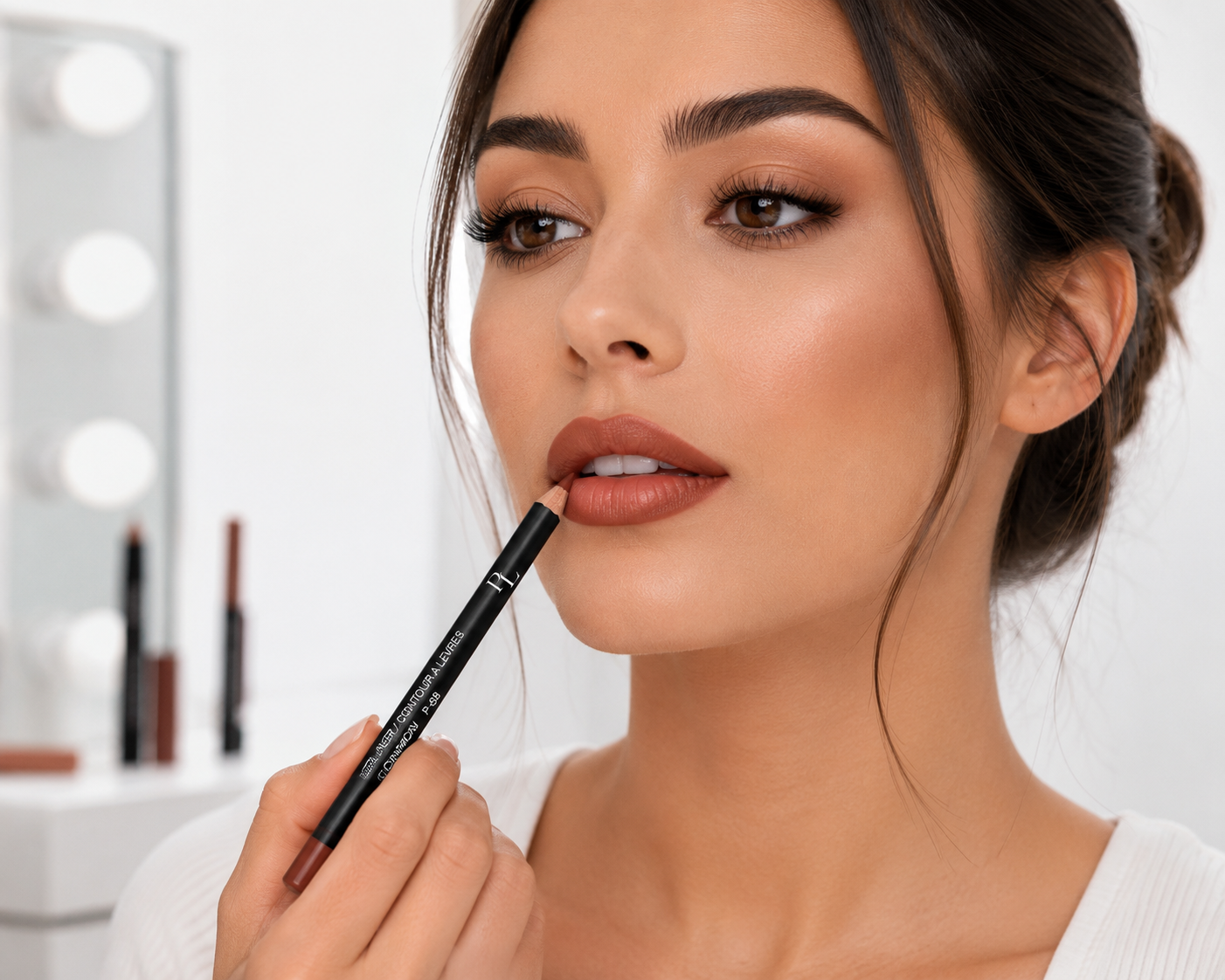 Lip Liner - Cinnamon Serenebeauty-liplinerapplication