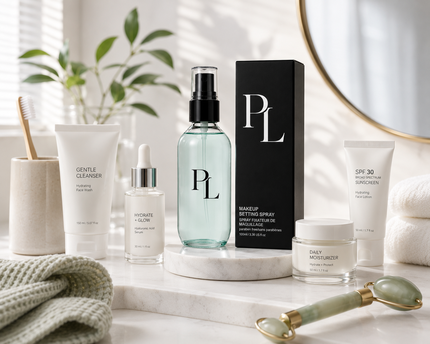 Hydrating Makeup Setting Spray | Long-Lasting Finish Sereneskincarevanityinmorninglight