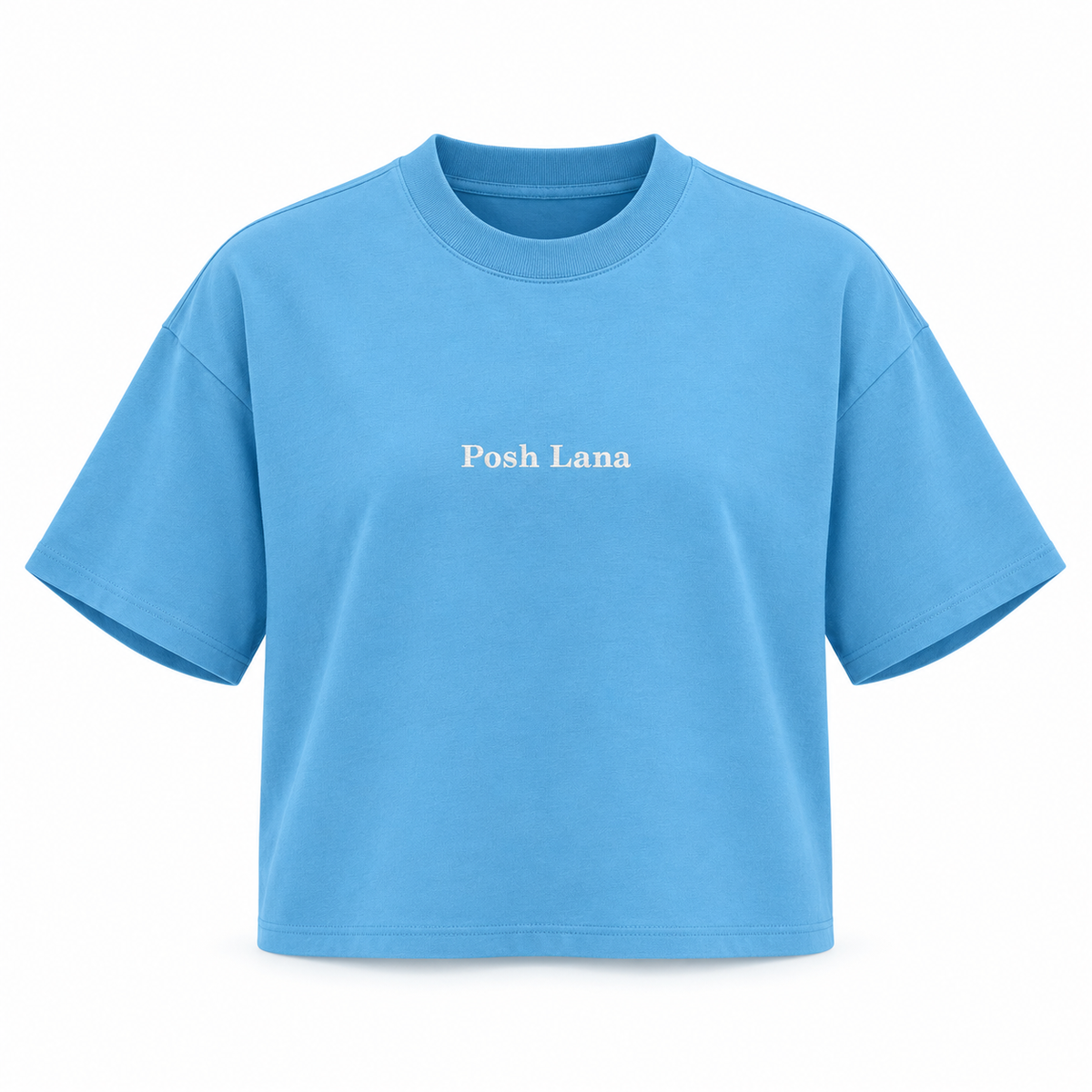The Boxy Heavyweight Sky Blue Cotton Tee SkyBluePoshLanaBoxyT-Shirt
