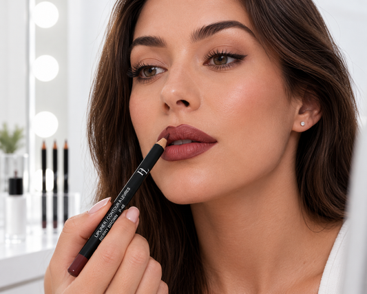 Lip Liner - Berry Brown Sophisticatedliplinerapplicationclose-up