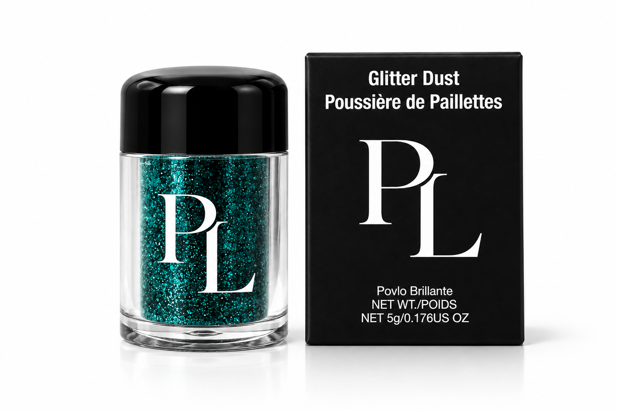 Glitter Dust - Aquamarine Teal_Glitter_Dust_Jar_and_Box