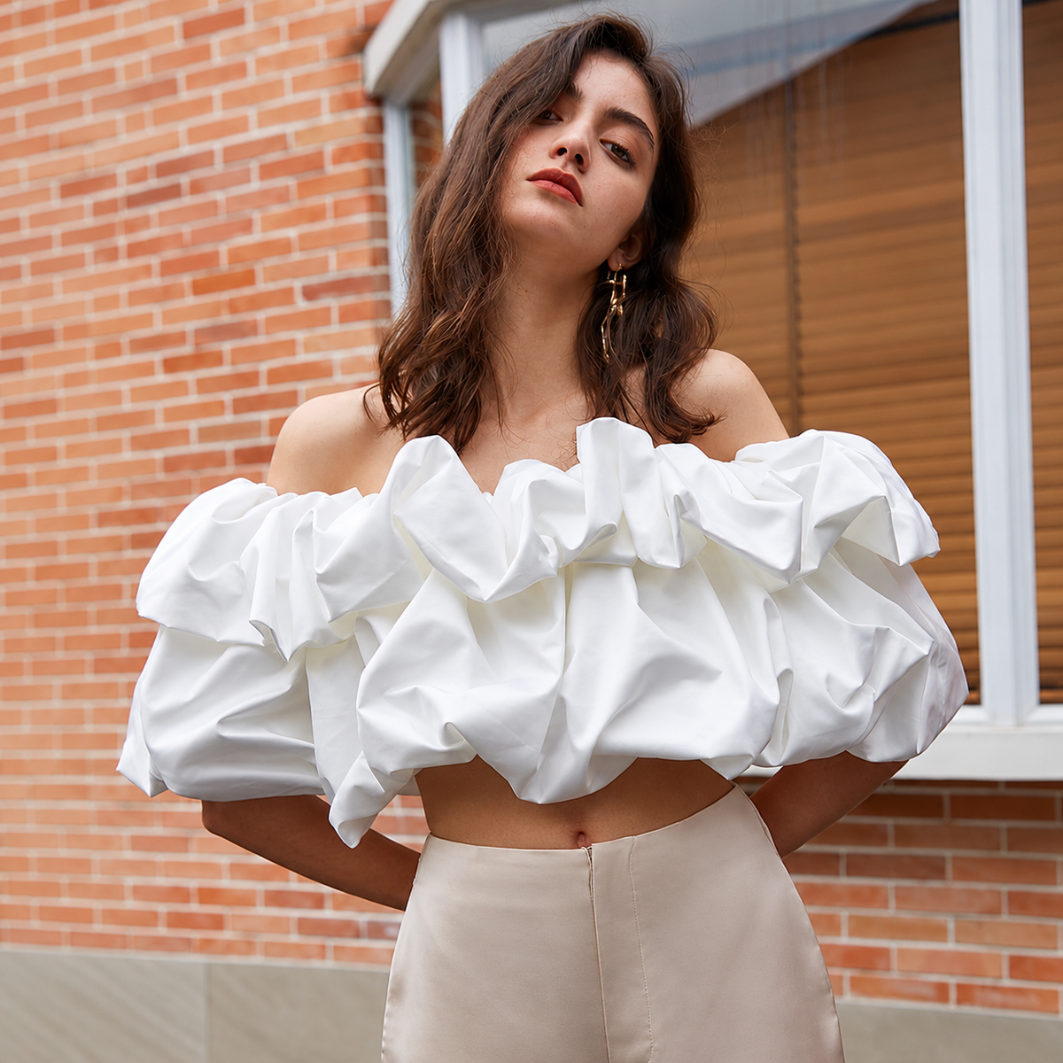 The Sculpted Pleat Strapless Top UrbanRuffledElegance
