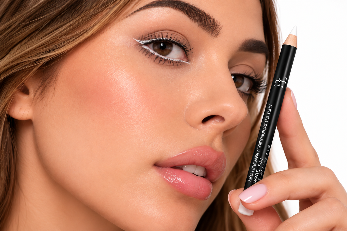 Khol Eyeliner - White WhiteEyelinerBeautyPortrait