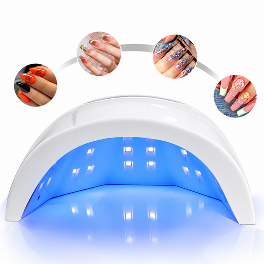 UV LED Nail Lamp with Smart Sensor WhiteLEDNailLampwithManicureInspiration