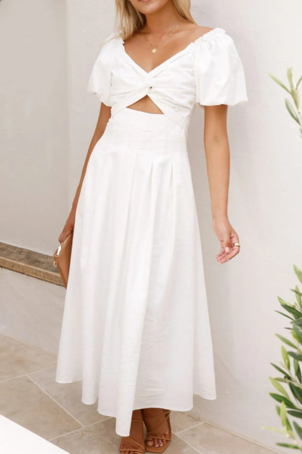 Sweetheart Neck Puff Sleeve Dress a015ff84-5a09-47a4-b0d6-cc5b24fb472b-Max-Origin