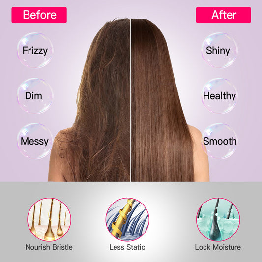 Grey-Black Options -- 1Pc Cordless Negative Ion Hair Straightener Brush Rechargeable Mini Styling Comb With 12 Heating Levels Anti-scald 30S Preheating 30Mins Auto Sleep LCD Display a0211d7f-6634-4a5e-93a0-3218b8e487ba