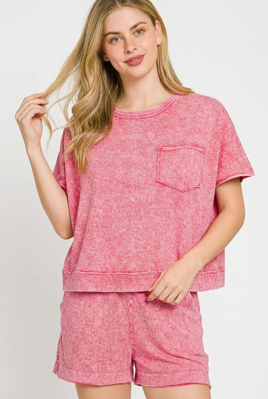 Halo Snow Washed Boxy Top & Shorts Set a02f0753-031f-4a53-b2e9-2929c2e613e9-Max