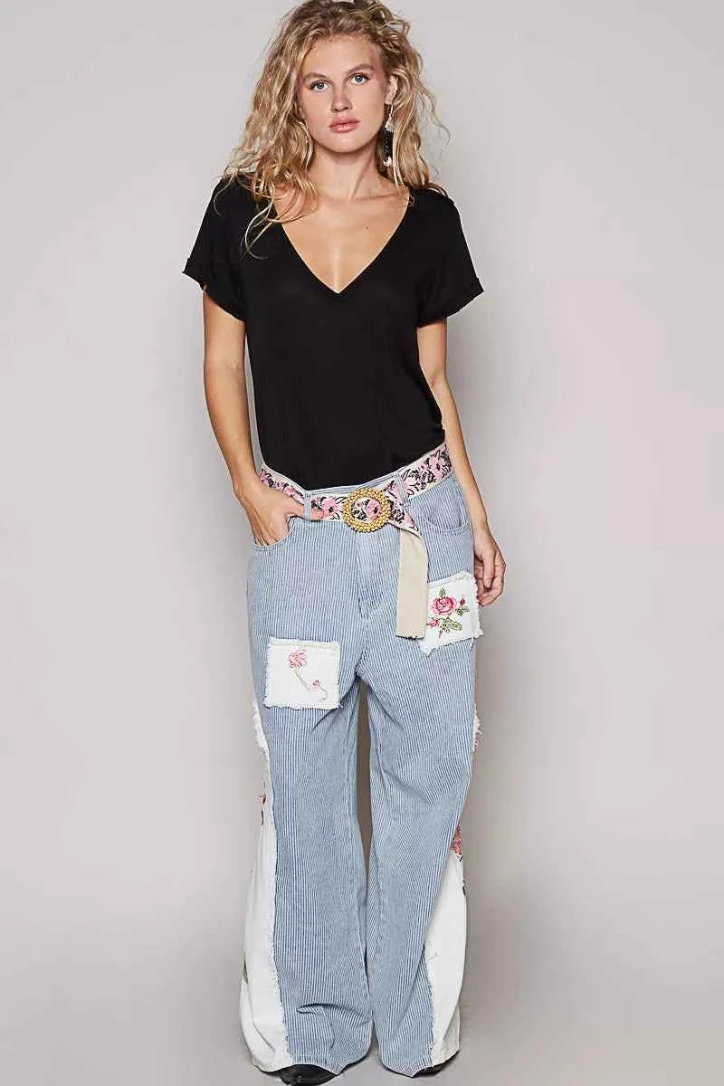 POL Basic V-Neck Short Sleeve T-Shirt a0317736-4303-40ba-bd60-f9f5adb979e3-Max-Origin