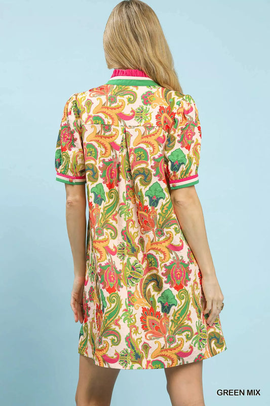 Jacquard Abstract Print Mini Dress a03f25b3-1992-40a9-85c2-6126aff883e5-Max-Origin