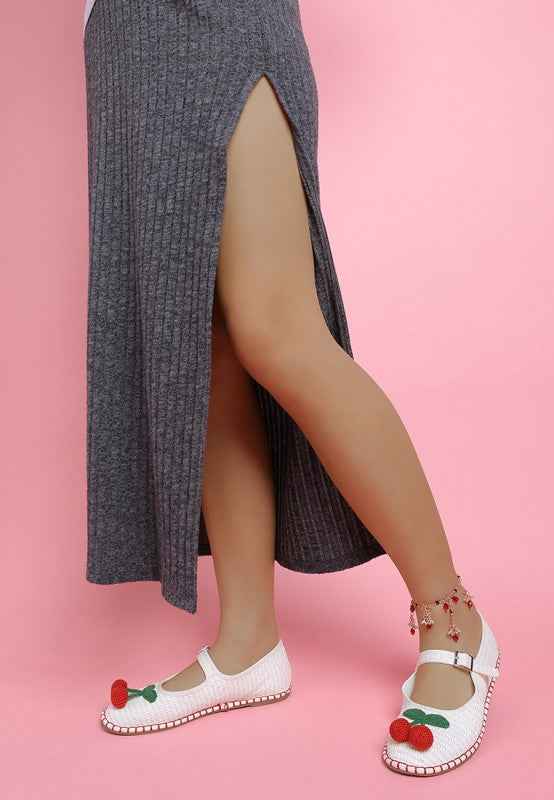 Brunch Date Cherry Accent Mary Jane Flats a03fc746-8c77-451a-8510-d146a991a6bd