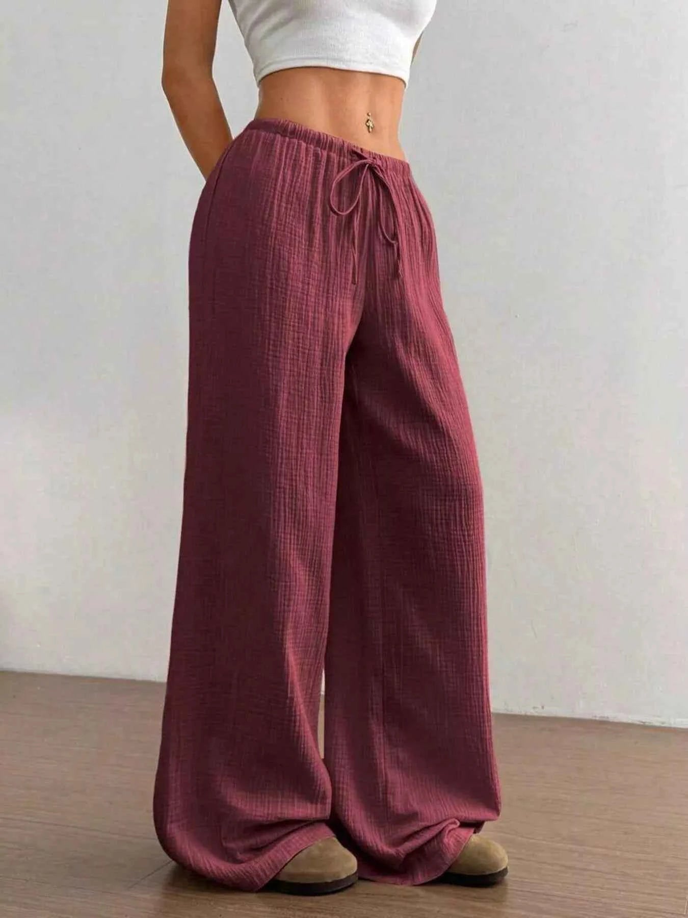 Full Size Drawstring Wide Leg Pants Plus Size a077ab8b2c594f23bca3b43a621d68f6-Max-Origin