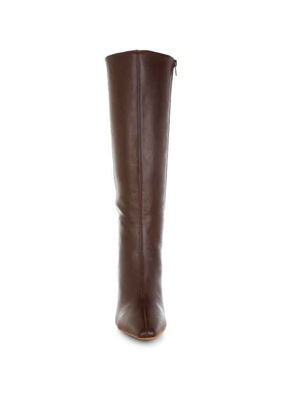 Skara Faux Leather Calf Boots a0902a64-c991-4894-a46b-069a24a69669